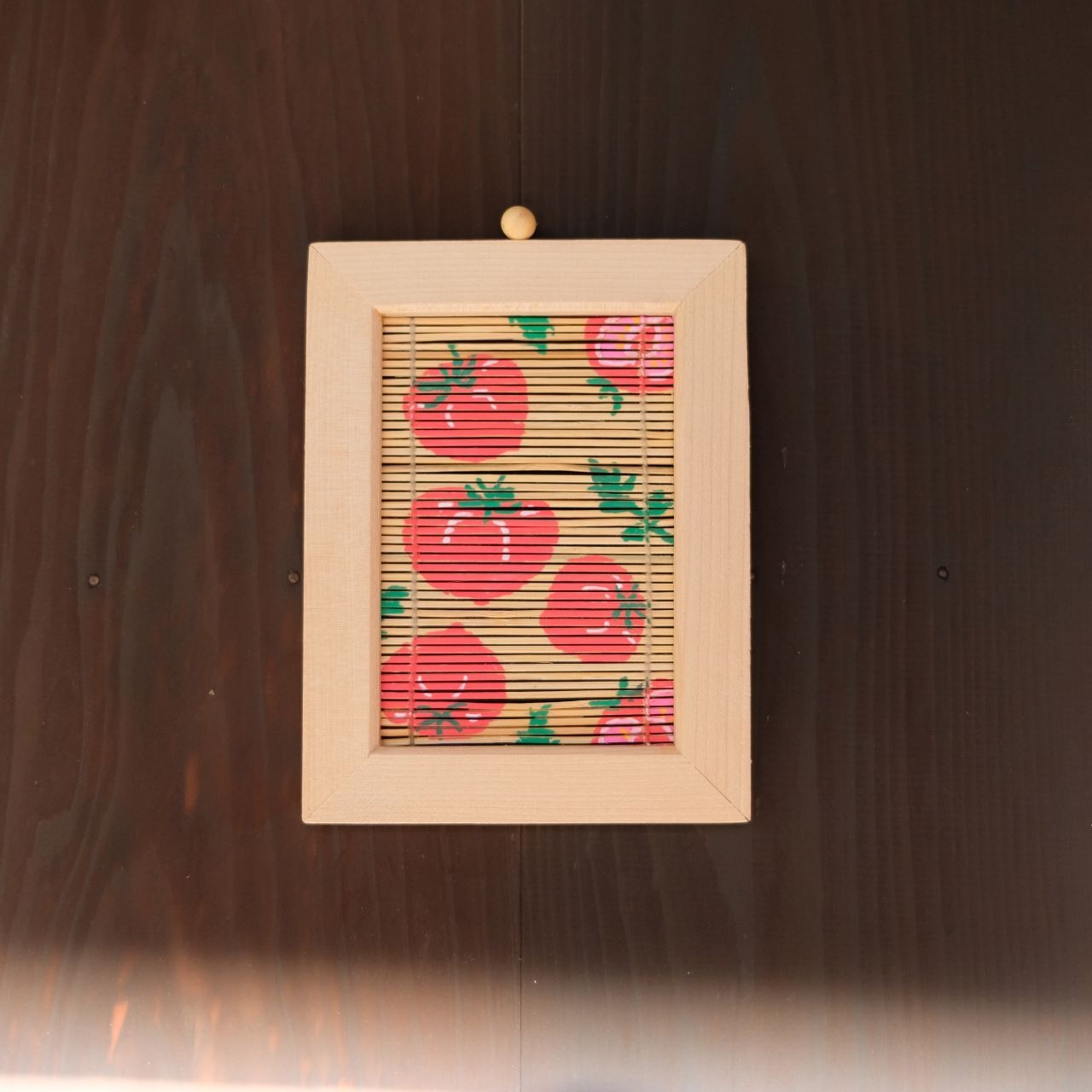 【インテリアART】すだれアートパネルとまと