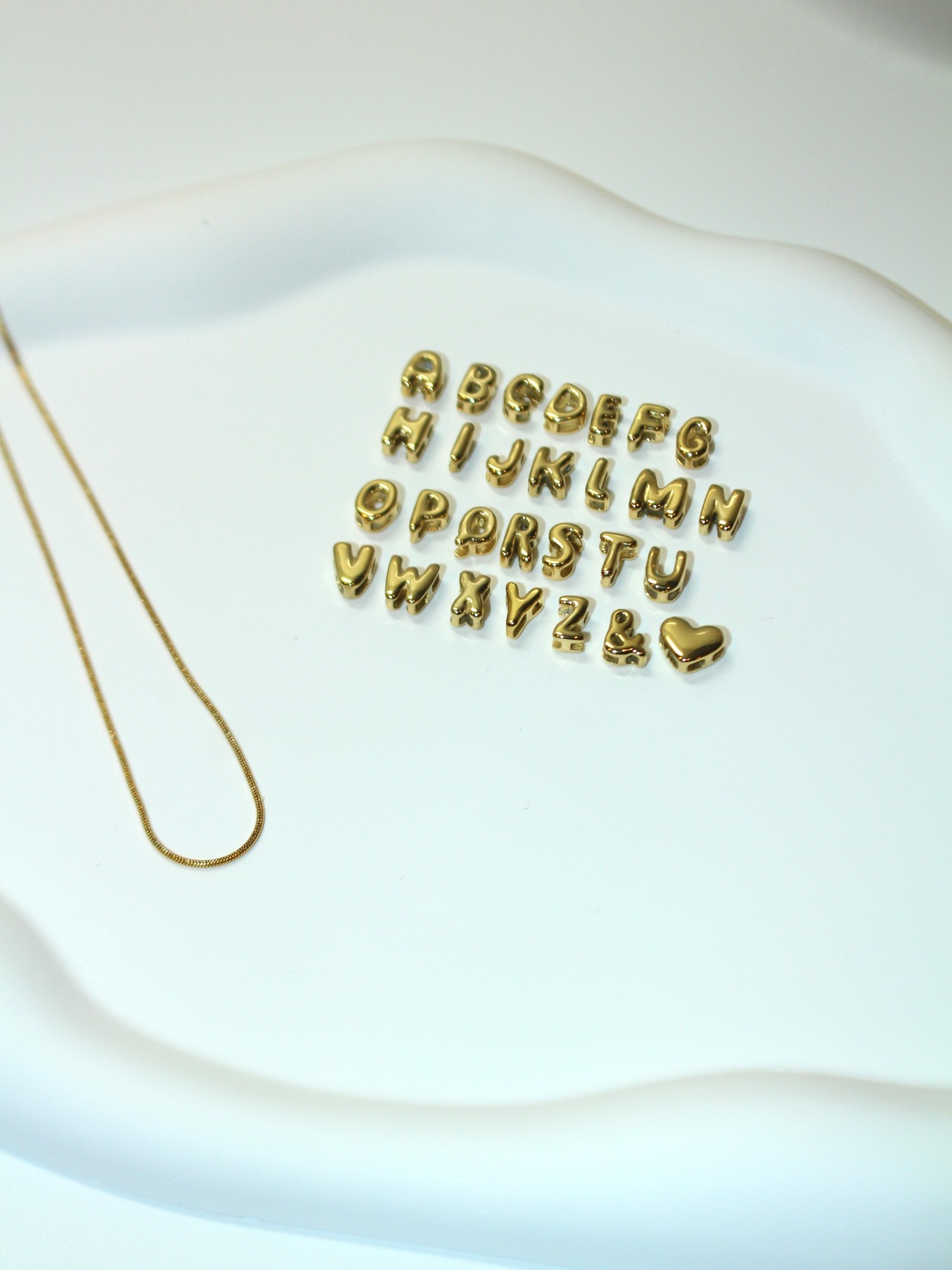 【受注】bubble initial necklace