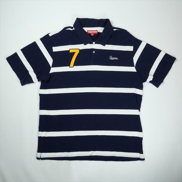 25ss Supreme Cursive Polo Navy M ポロシャツ メンズ Supreme Solid L