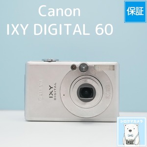 Canon IXY DIGITAL 60 デジカメ スマホ転送OK フルセット シロクマカメラ a7863