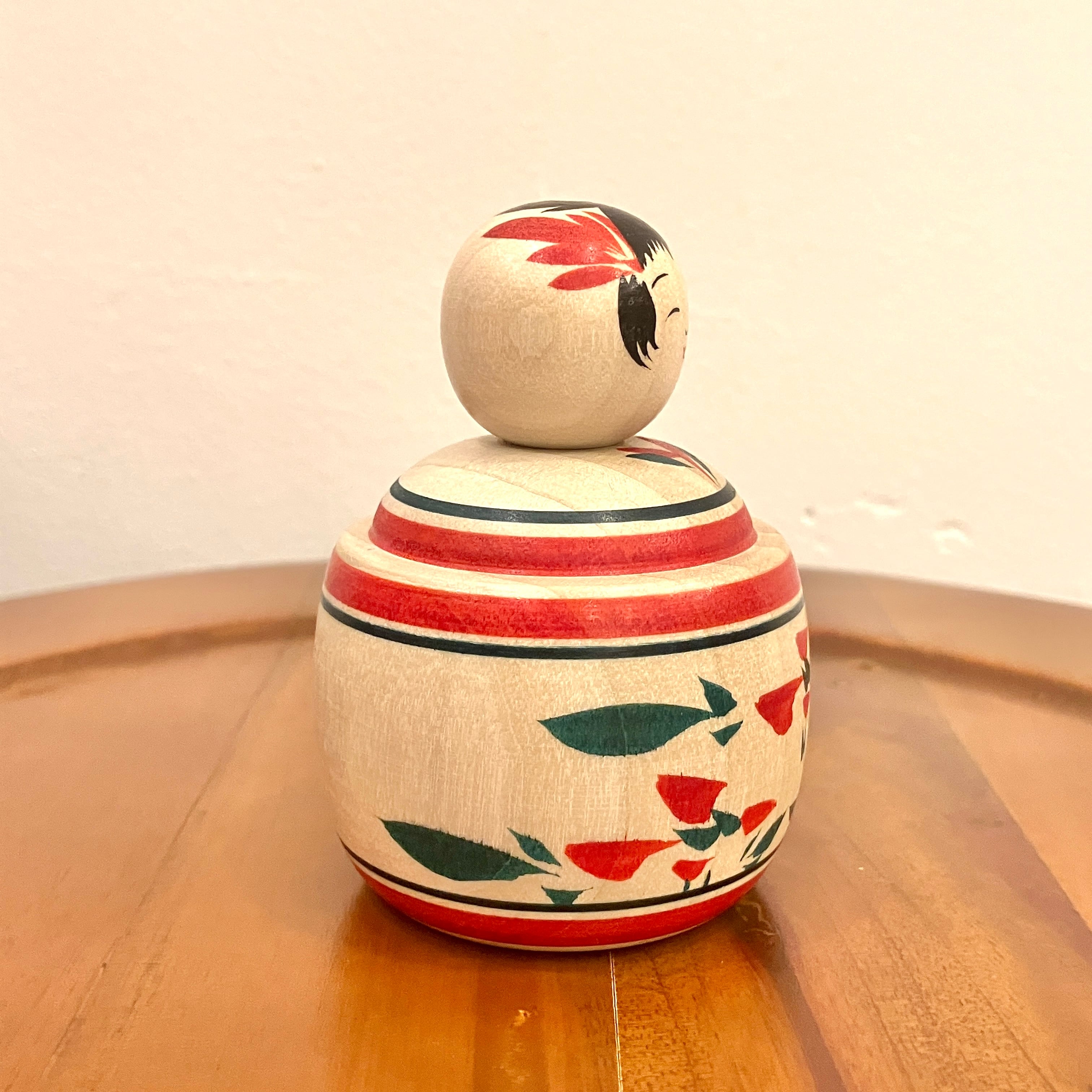 田邉香工人：鳴子系】2寸 えじこ 赤緑：7cm N4KT-5 | SHIBUYA_KOKESHI