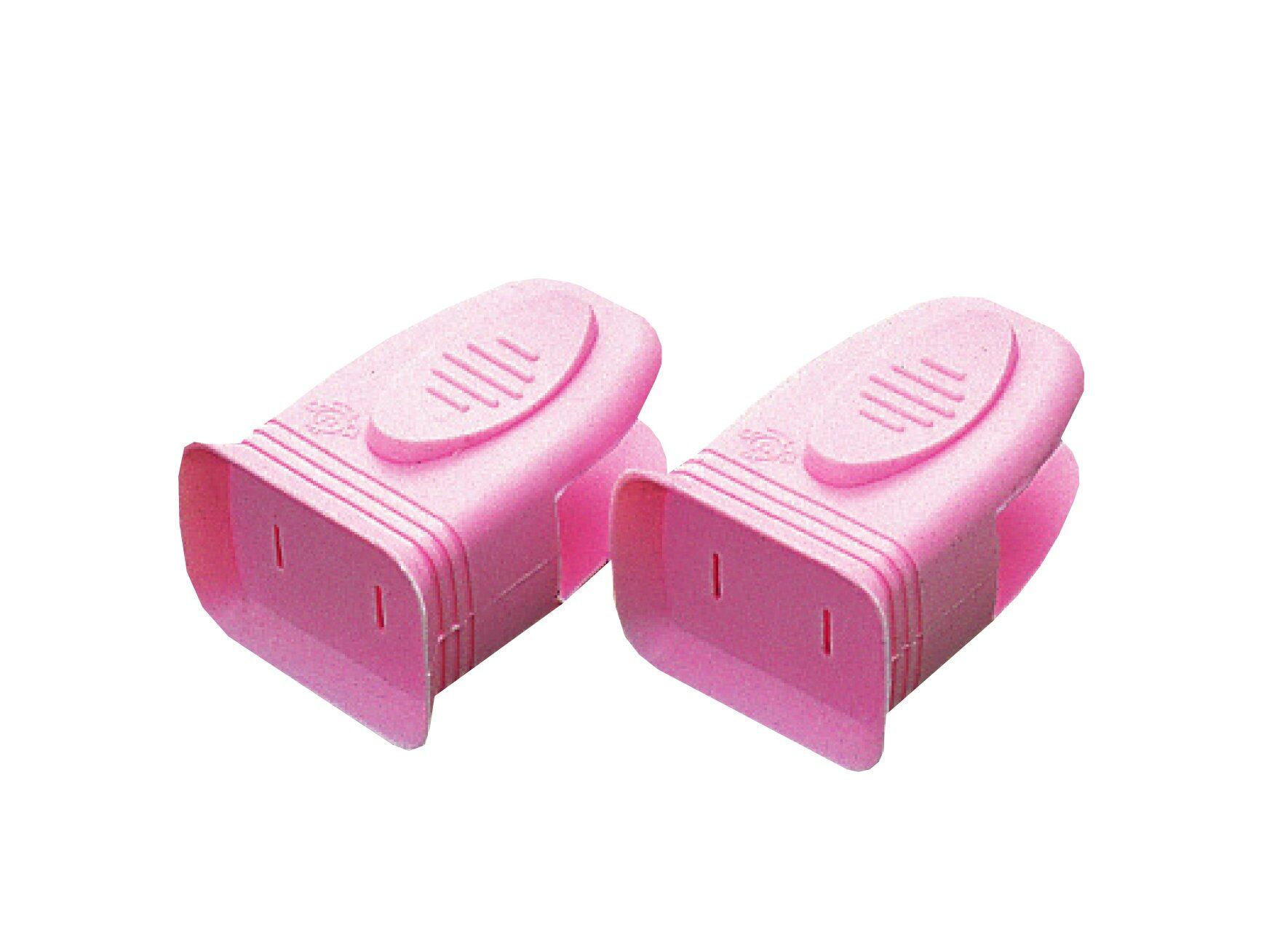【特価処分】旭電機化成(Asahi Denki Kasei) スマイルキッズ コンセントカバー にぎりやすい 安全プラグカバー 2個入 ピンク AKN-08