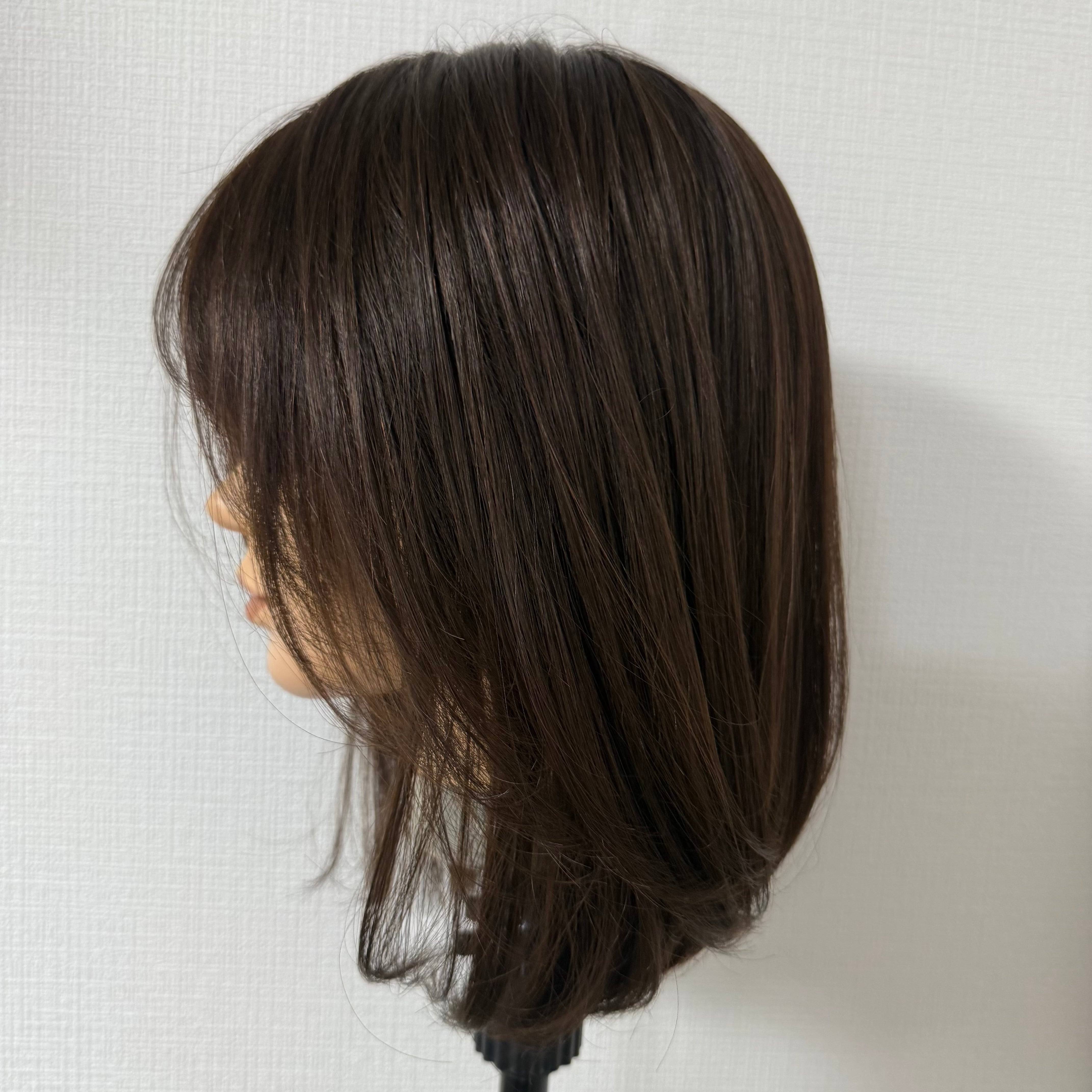 毛量減 羽ウィッグ 商品名:れいな 百合子ウィッグレミー人毛100