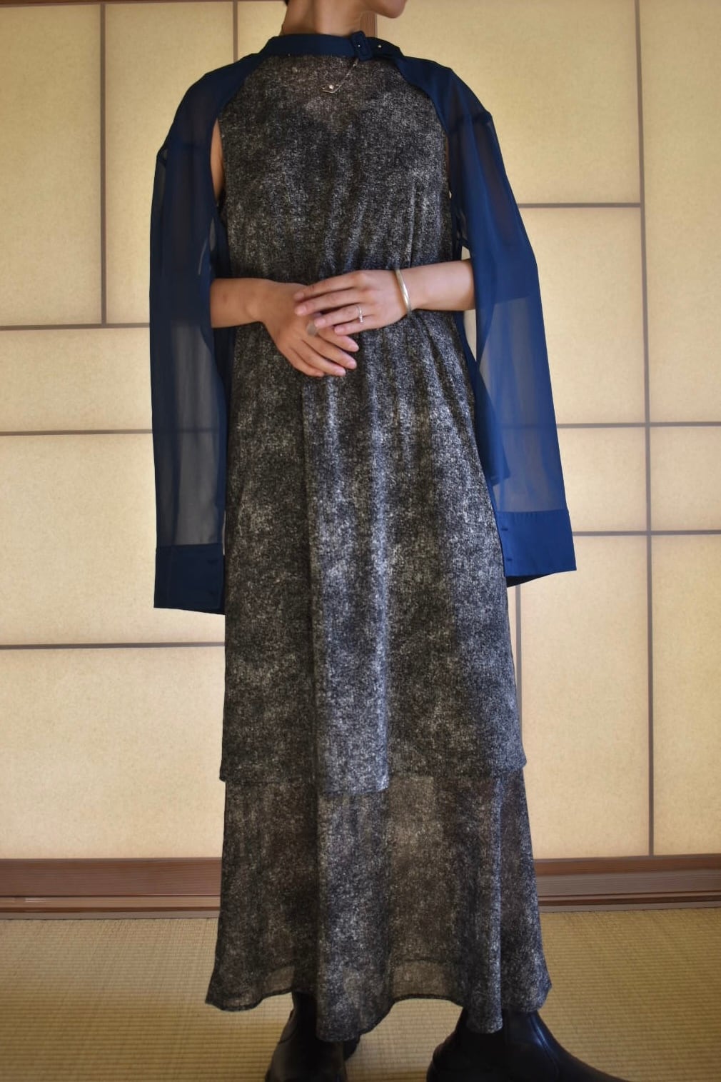 RITSUKO KARITA See-through layered dress（two piece・ensemble