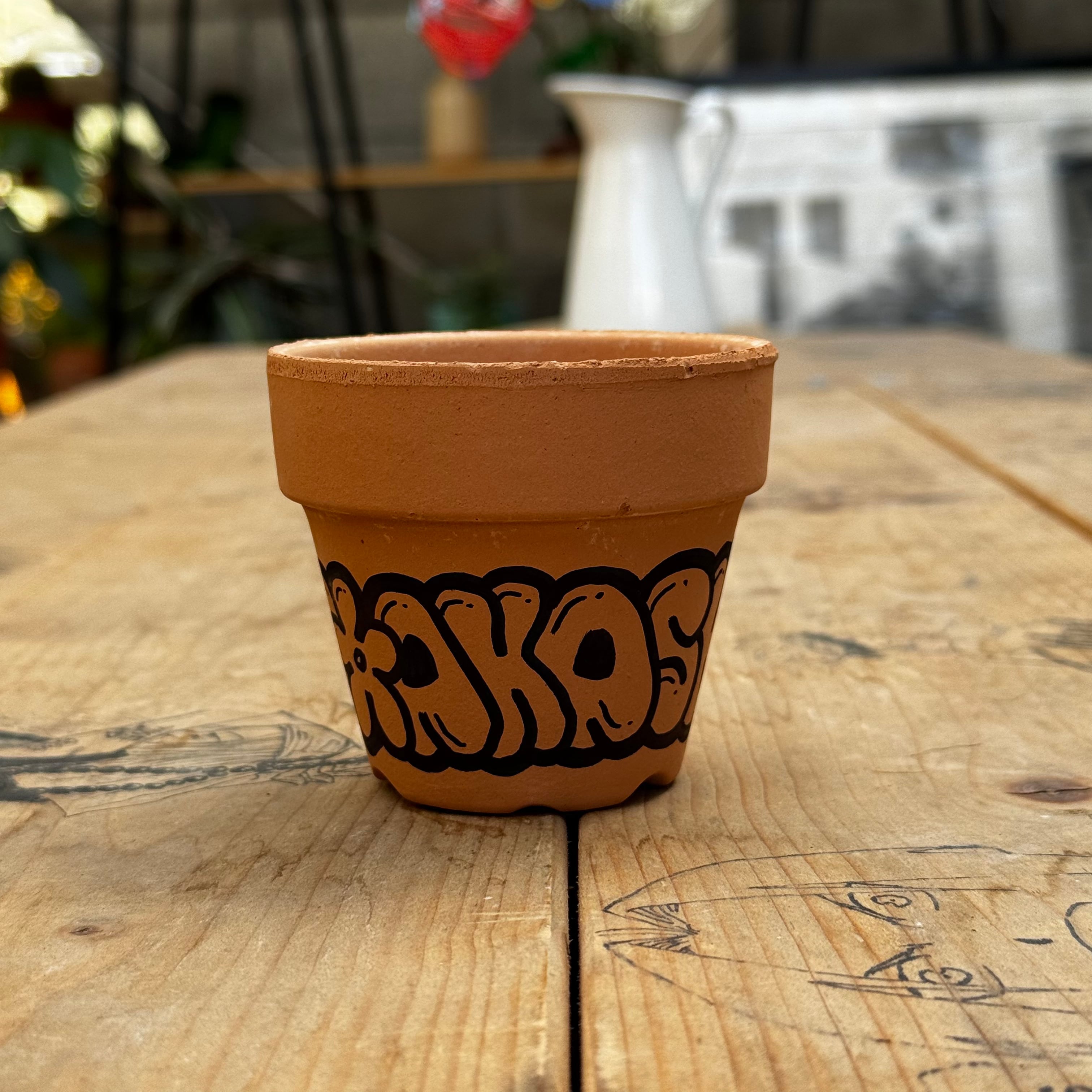 バリエム鉢 THXロゴ 植木鉢 Lサイズ 高橋園芸ロゴペイント2.5号鉢【BIGロゴ】【MINIロゴ】【2パターン展開