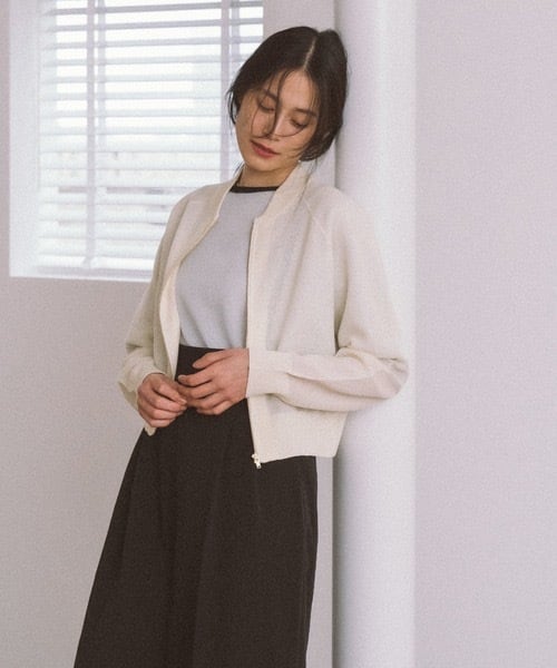 Knit blouson ニットブルゾン Knit blouson ニットブルゾン Knit blouson ニットブルゾン