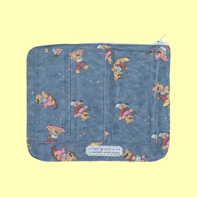 CANDY Bear pouch denim