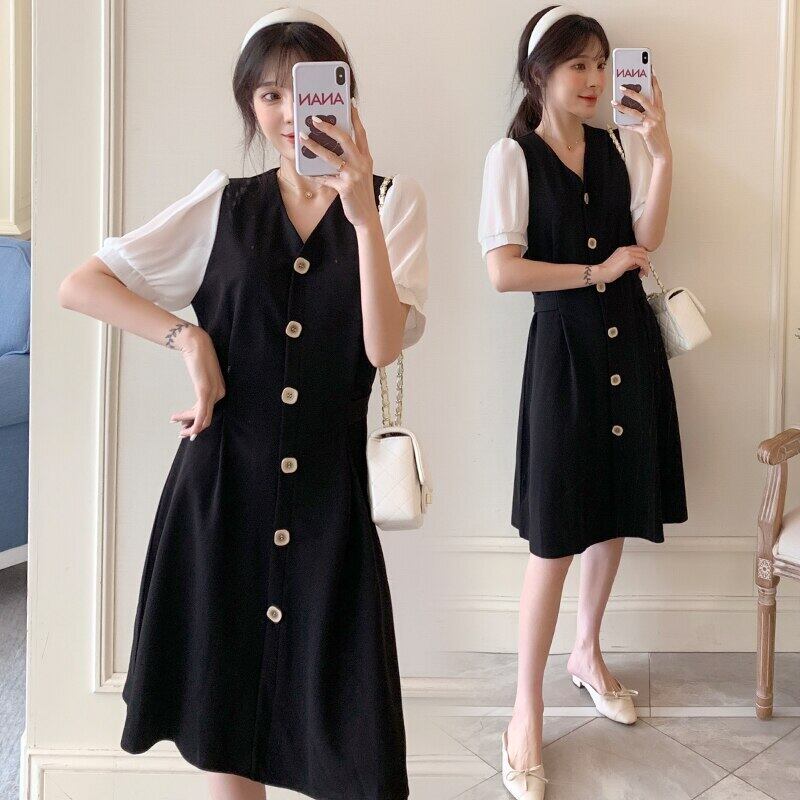 【新作】【送料無料】 3099＃授乳マタニティ痩身ゆったりとしたスタイリッシュなドレス妊婦妊娠中の授乳ドレス AL expec380106459843