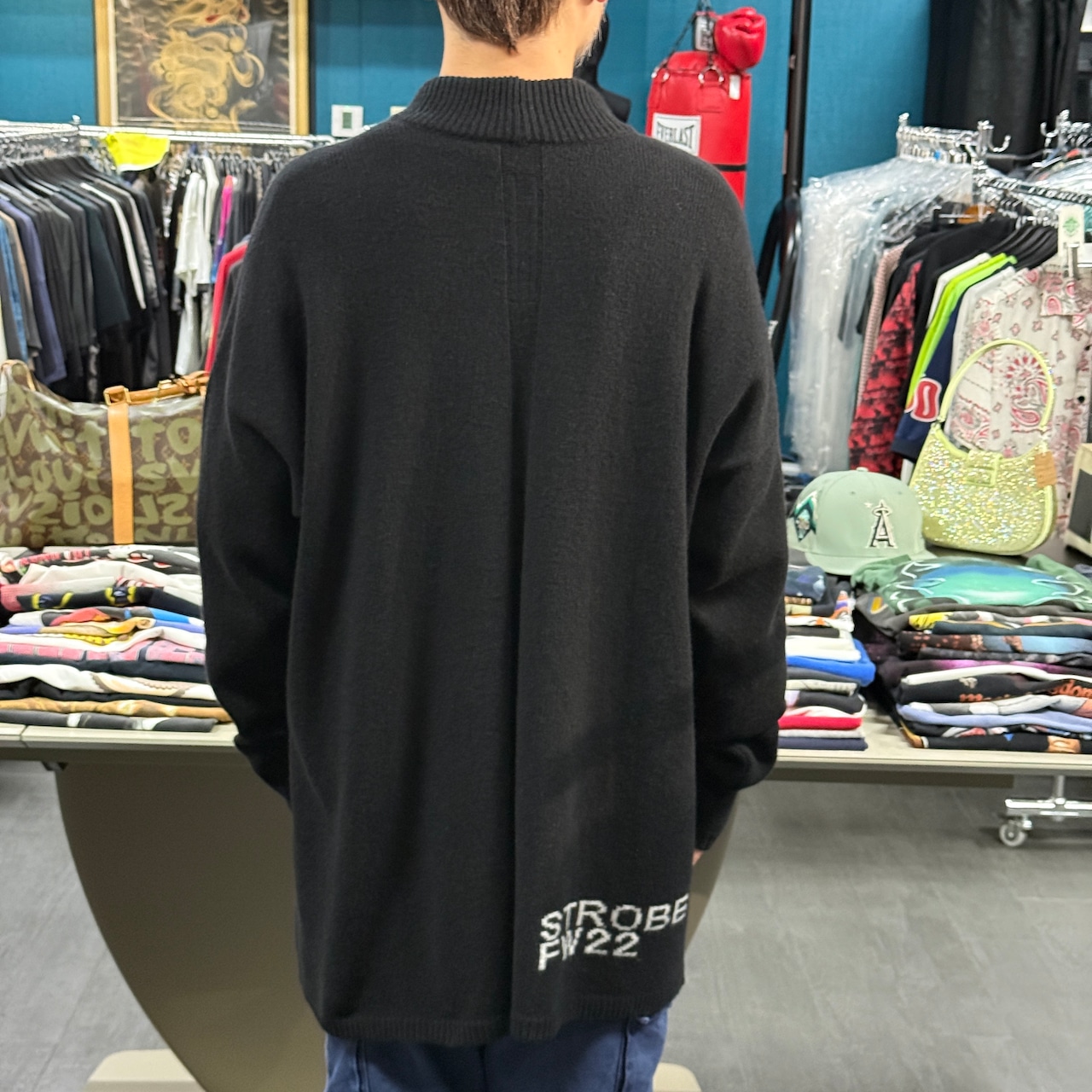 【RICK OWENS】リック・オウエンス "STROBE OWENSCORP" 22AW カシミヤ混ニットセーター