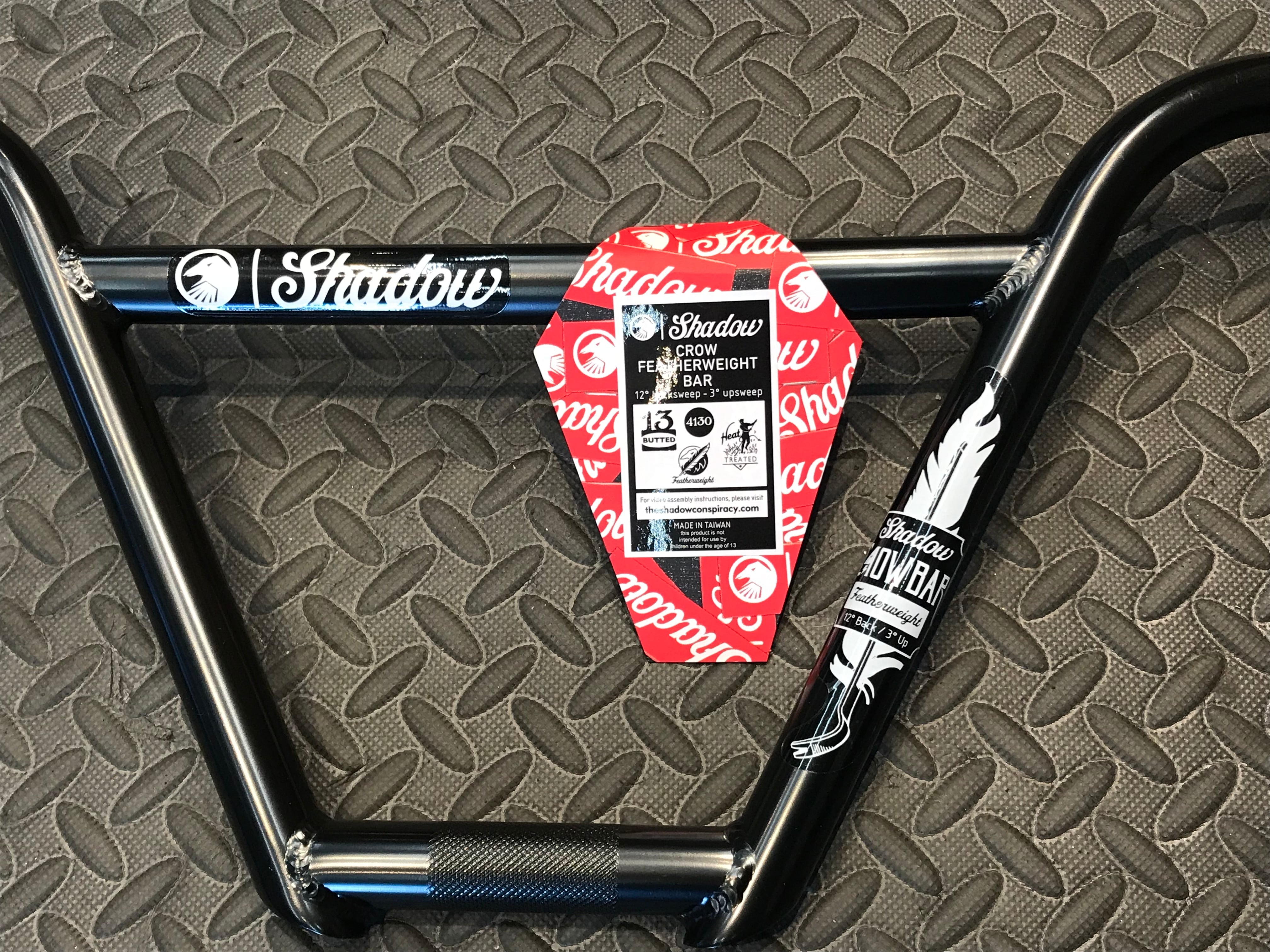 8.7” / 9.1” SHADOW FEATHERWEIGHT 4pc Bar Black | bmxshop