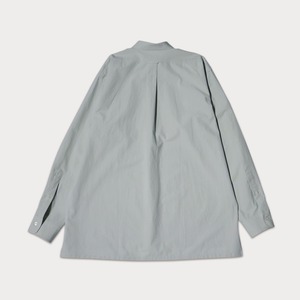 ( MIST GREEN ) 100 STANDING COLLAR SHIRT
