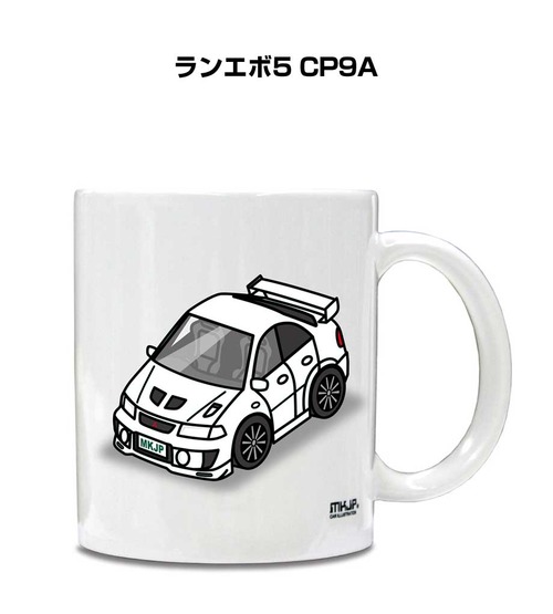 車種別ボディカラーが選べる マグカップ ミツビシ ランエボ5 CP9A