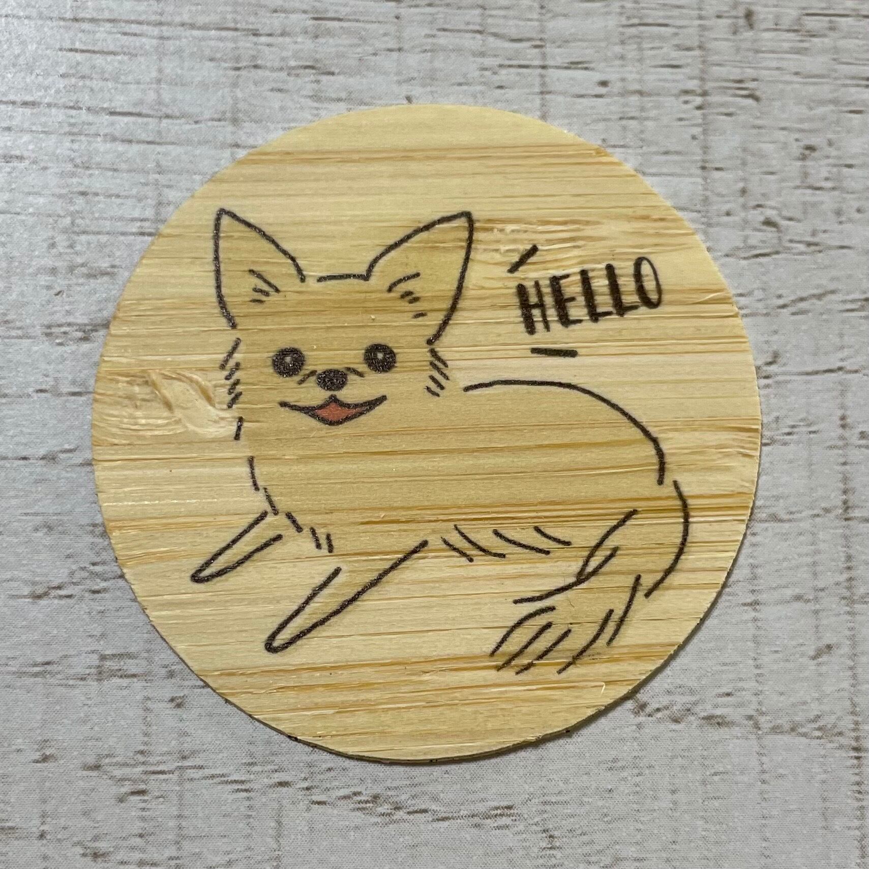 バンブーステッカー　チワワ　ステッカー