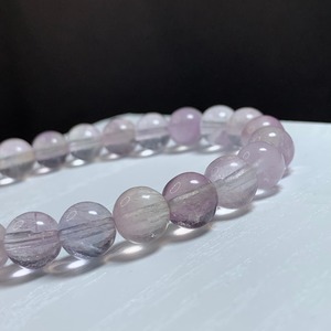 A92.可愛い色合い☆パープル系 フローライト ブレスレット