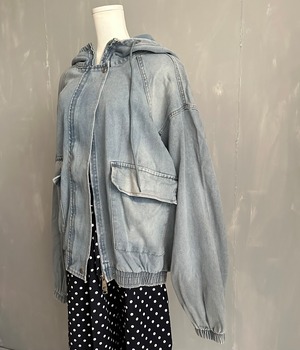【revival】foodie denim outerJK／vintage Blue