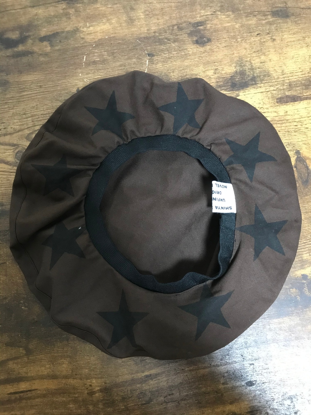 UNFINISHED星総柄リバーシブルベレー帽