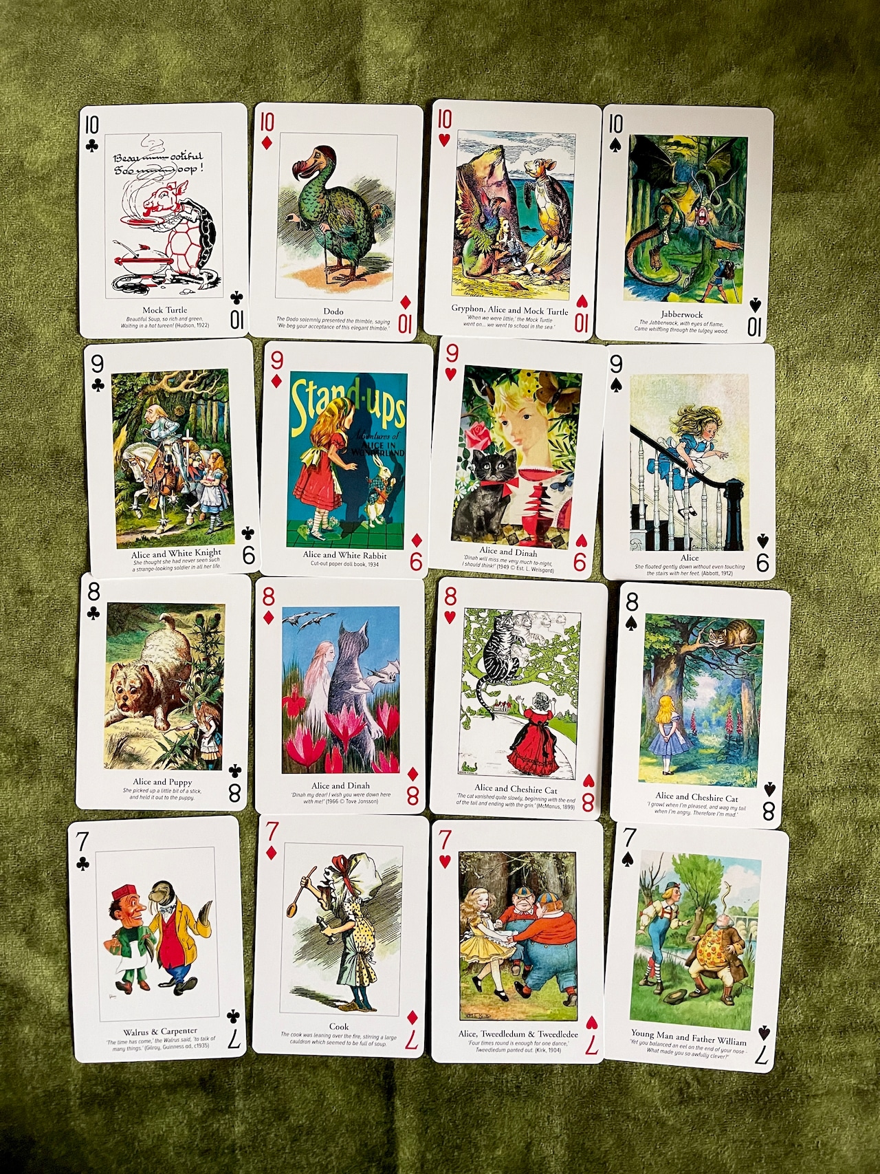 再入荷 ! アリス トランプ テニエル画 不思議の国のアリス The art of Alice-Playing cards Alice in Wonderland イギリス製の画像08