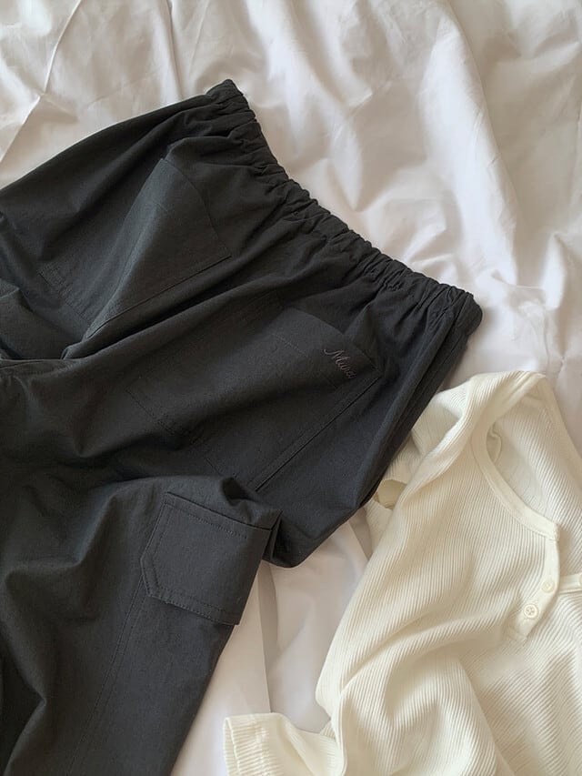 (即納) muret / weaver cargo pants (charcoal)