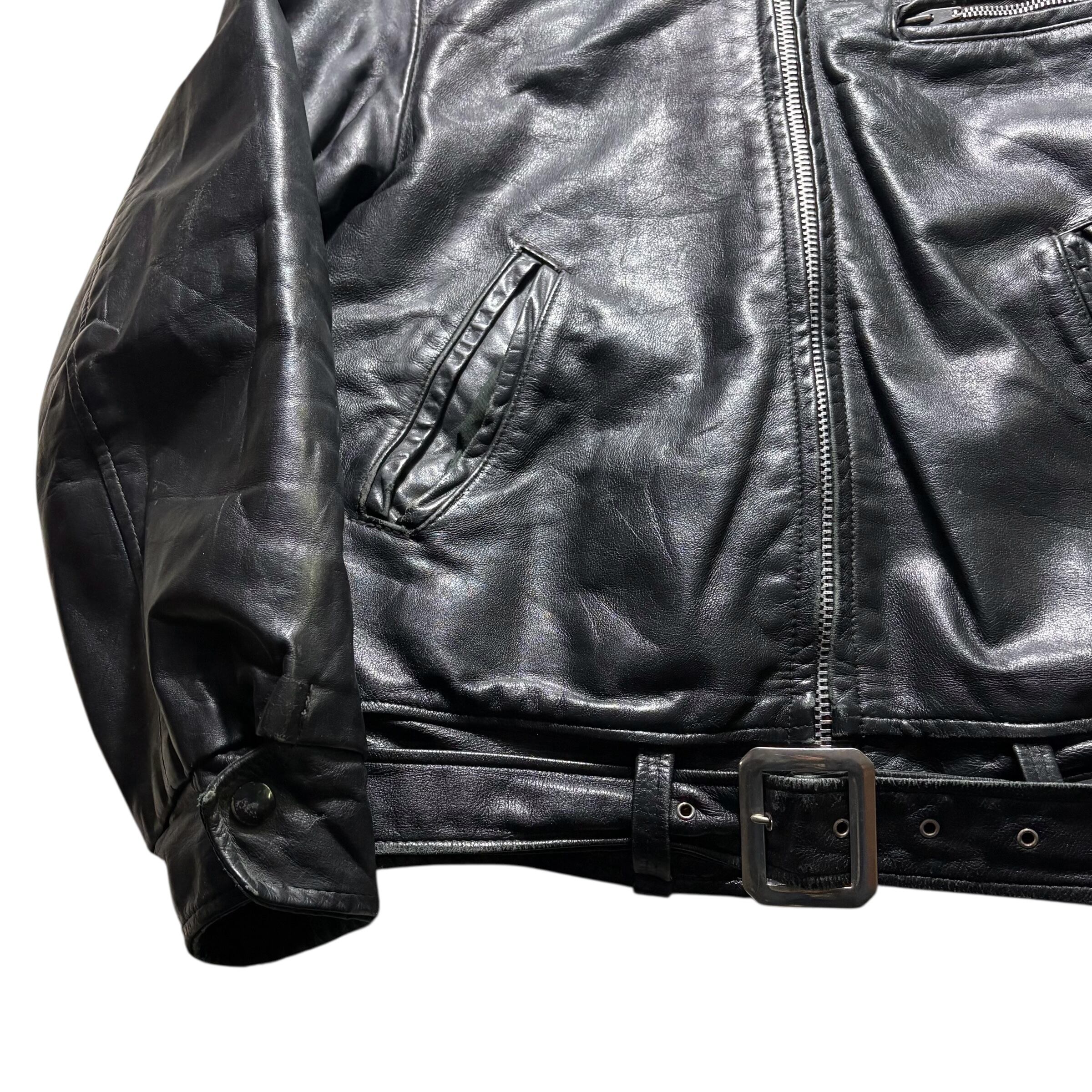 vintage 1970's BRIMACO single leather riders jacket | NOIR ONLINE