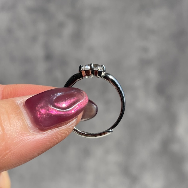 S925【水晶（クォーツ）リング】フリーサイズ｜指輪｜天然石アクセサリー