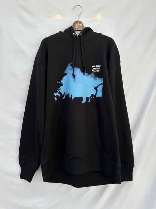 VOLTAGE CONTROL FILTER Print Hoodie/Oversized/Black (通販のお問い合わせ)