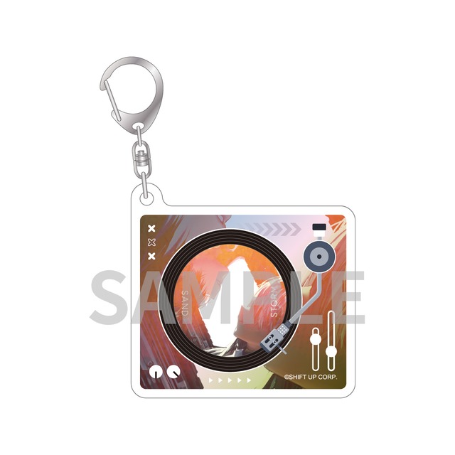 【ストア限定】勝利の女神：NIKKE レコード風アクリルキーホルダー Sand Storm
