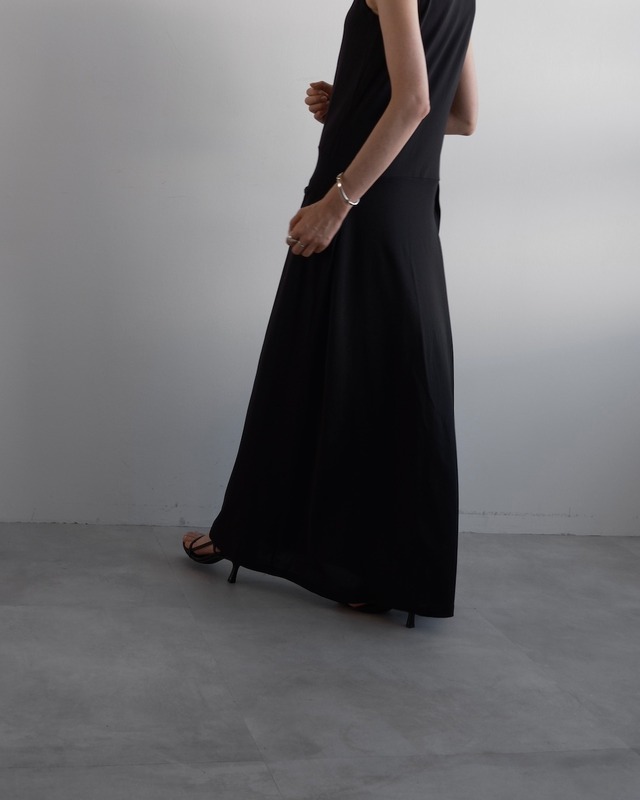 Y's　NYLON SLEEVELESS LONG DRESS