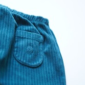 〈 GOLD 23AW 〉Trousers in knitted velvet rib / pine / 80〜100cm