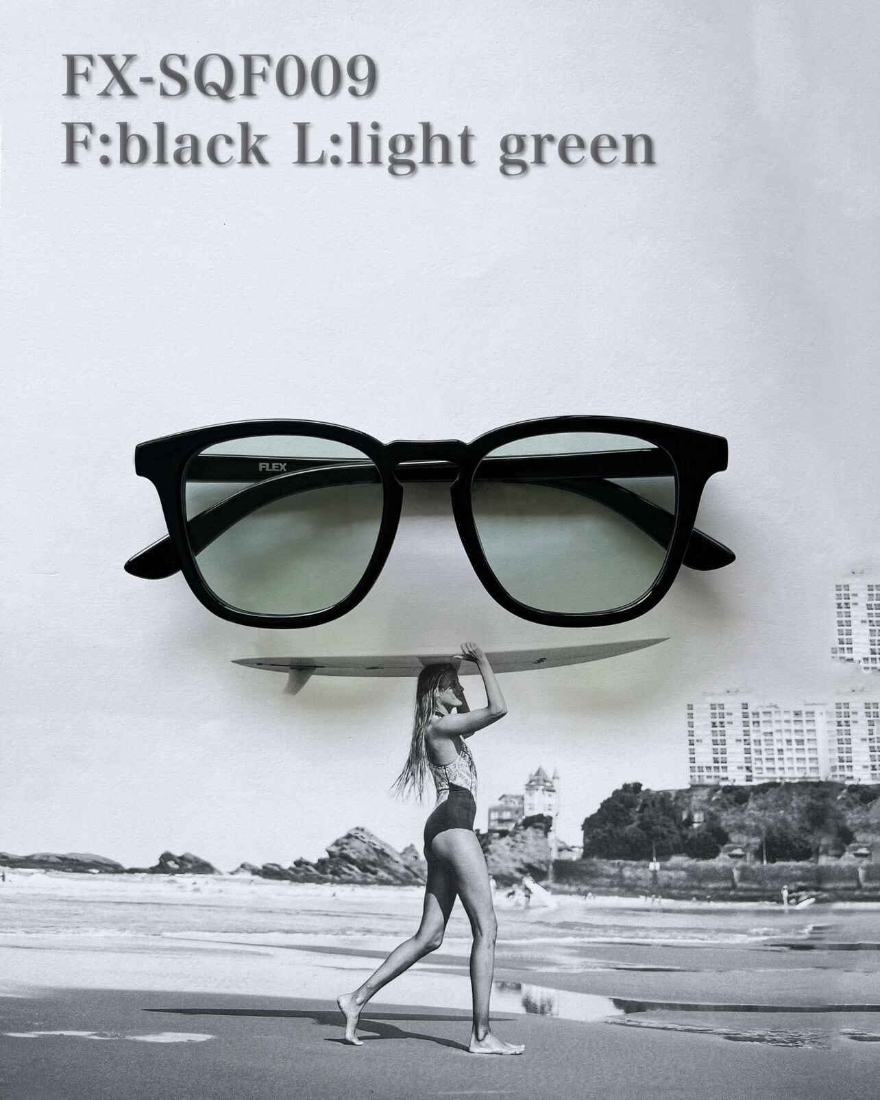 3colors】square frame sunglasses | FLEX公式｜SNSで話題のアイウェア