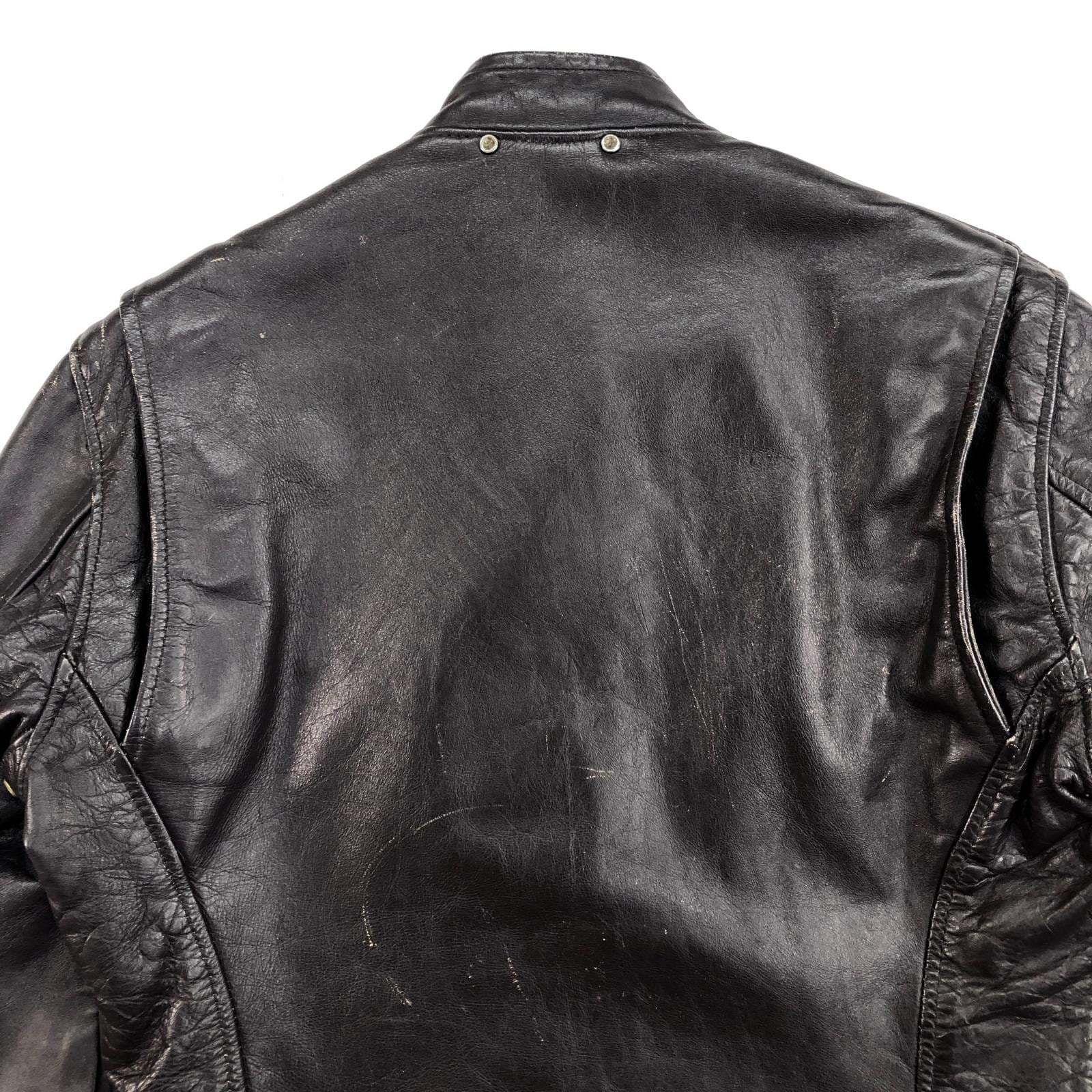 UNKNOWN 70年代あたり GENUINE LEATHER GARMENT シングルライダース
