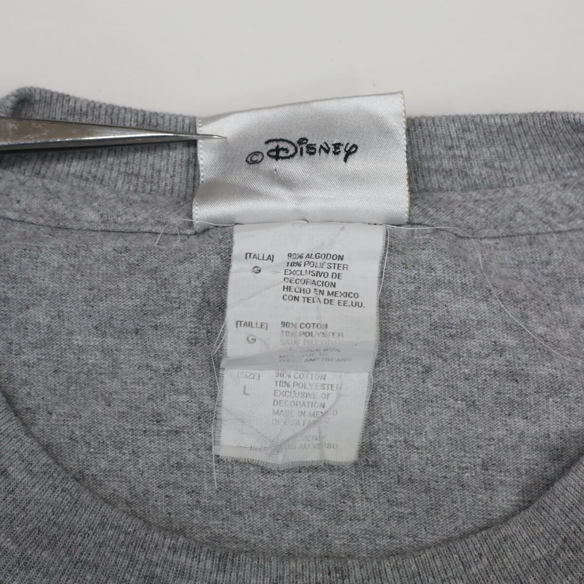 ウォルトディズニー 2006年製 半袖 Tシャツ ミッキー ドナルド グーフィー プルート グレー L