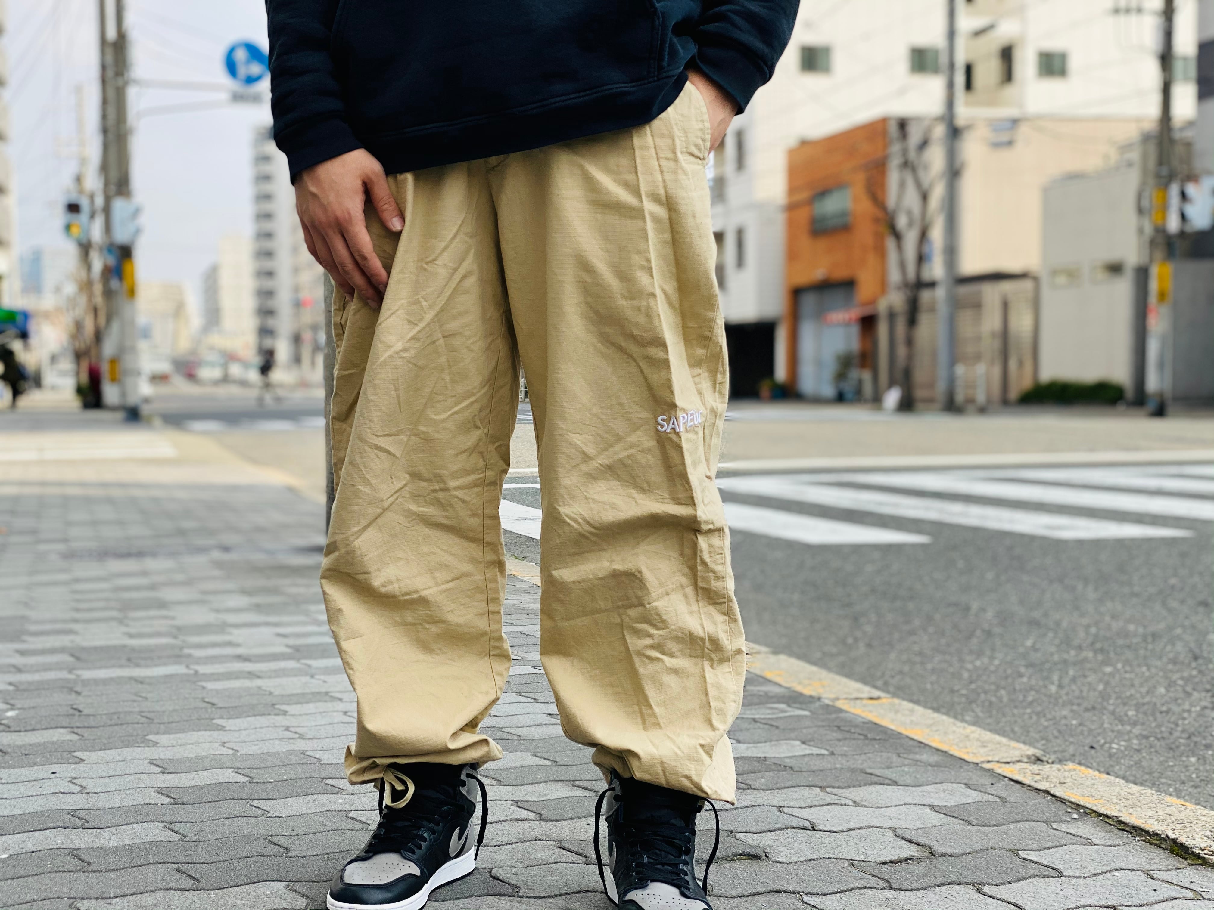SAPEur RIPSTOP SKATE PANT XL BEIGE 30JI0105 | BRAND BUYERS OSAKA