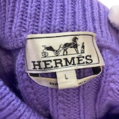 【HERMES】エルメス クルーネックセーター カシミヤ MADE IN ITALY