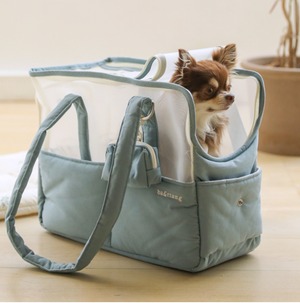 L/即納【ba＆ttang】mesh two in one shoulder bag (blue)