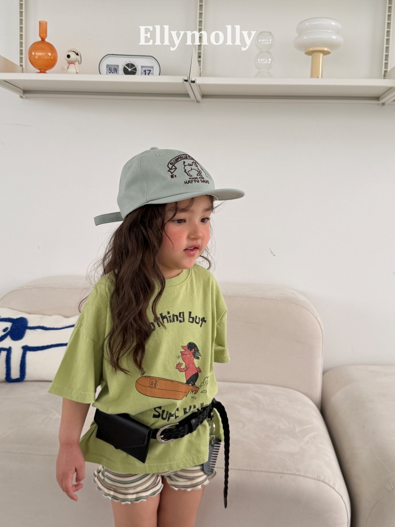 [ELLYMOLLY] Kids Surfer Tee +fee2 / [엘리몰리] 키즈서퍼티