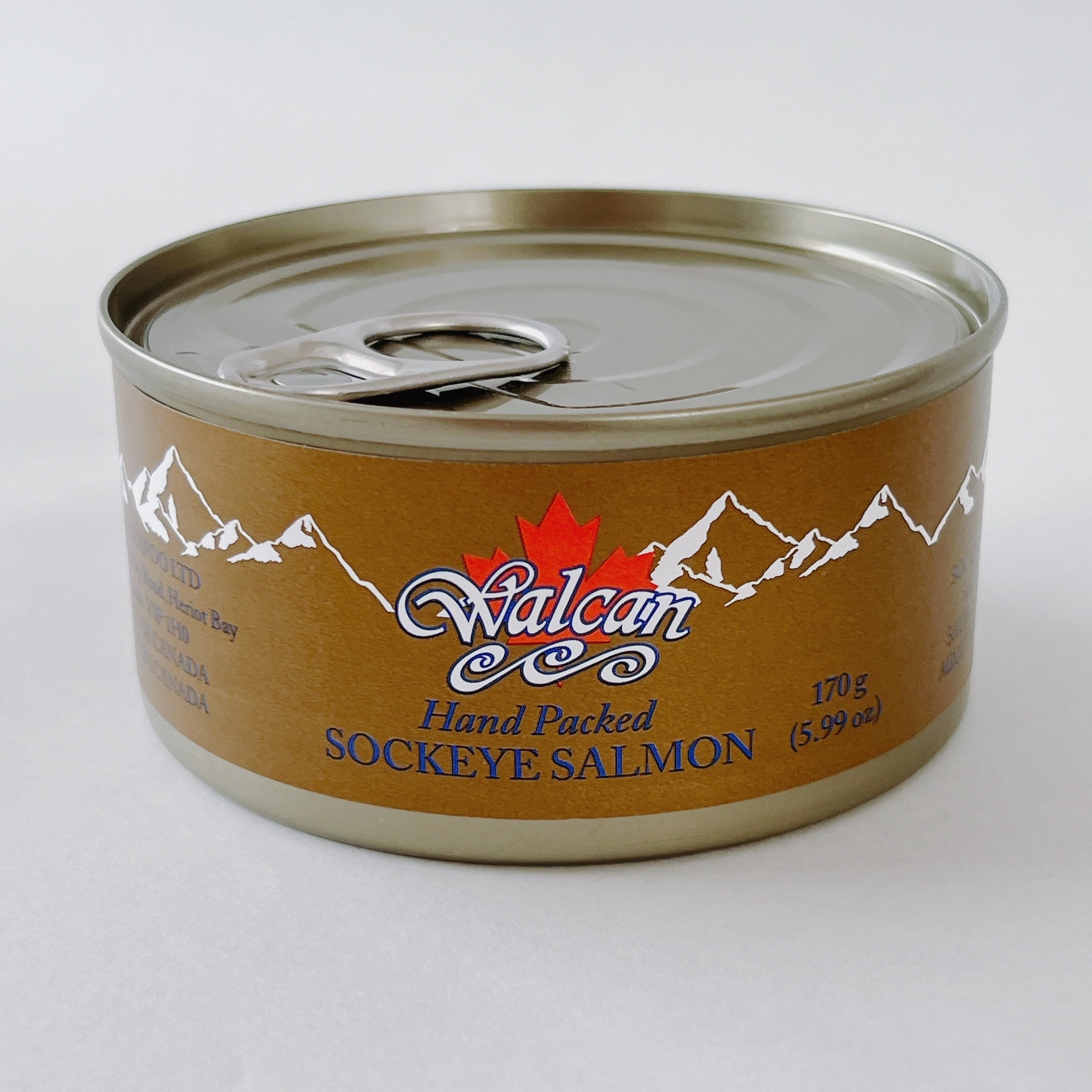 カナダ産天然紅鮭　化粧箱入り　紅鮭水煮　3缶(1缶170g)　ウォルキャン・シーフード・ジャパン