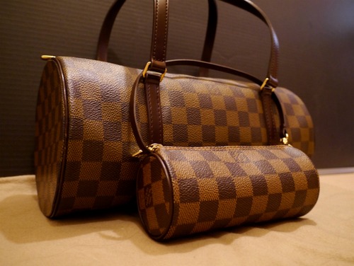 美品◆LouisVuittonルイヴィトン ダミエパピヨン ハンドバッグ◆