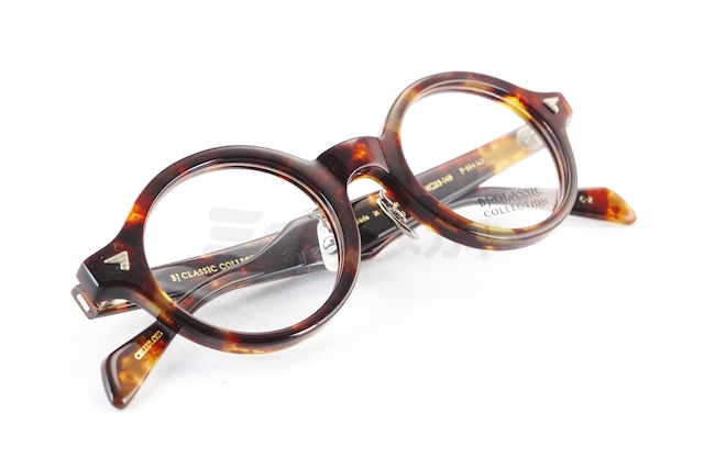 BJ CLASSIC メガネ P-584MP C-2 ラウンド フレンチ ヴィンテージ 太フチ セルロイド チタン クラシカル セルロイド BJクラシック 鯖江 日本製 正規品-4枚目