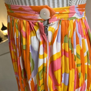 60's paint print skirt