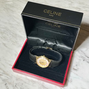 vintage CELINE shell dial boys quartz watch