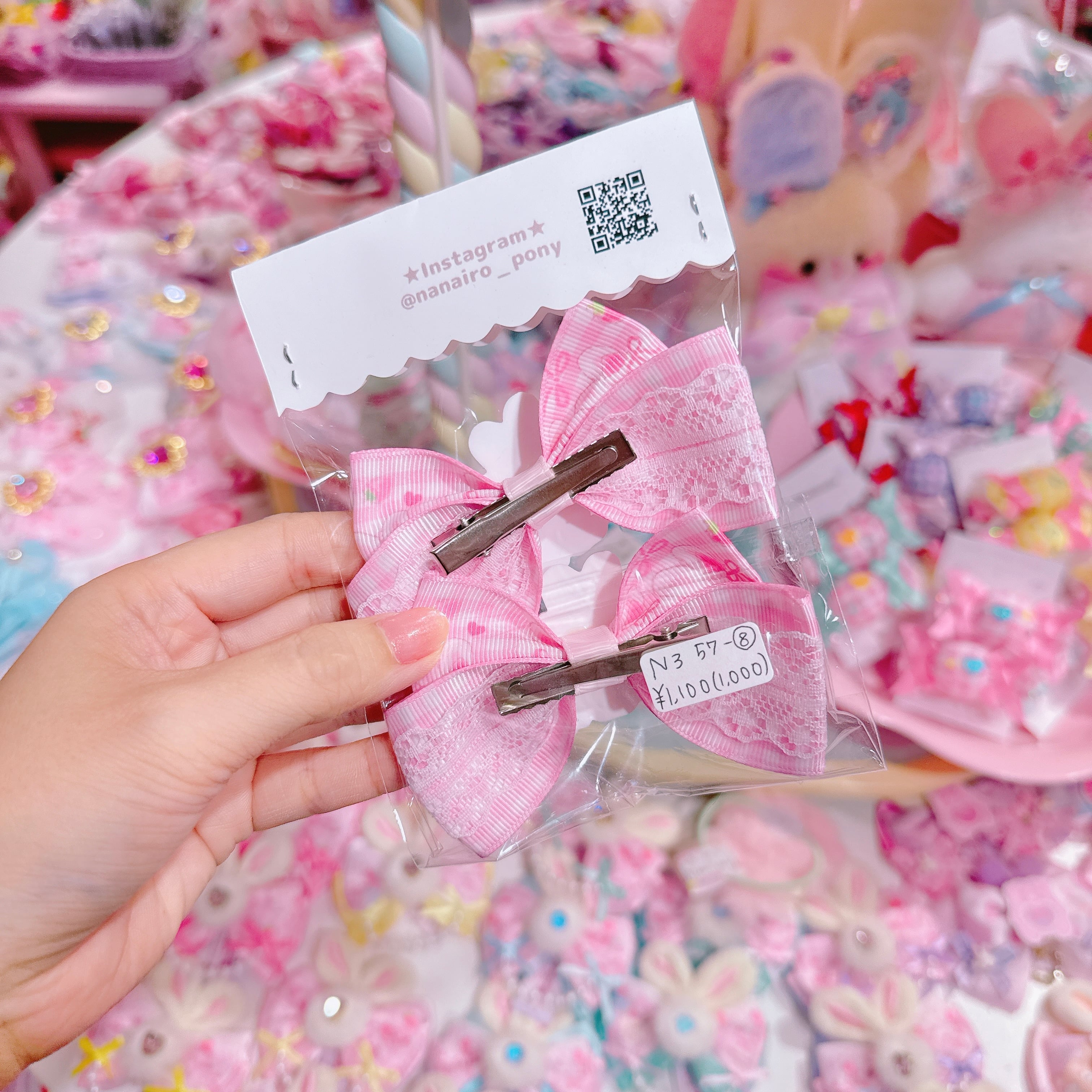 【N3】57-8ツインヘアクリップ