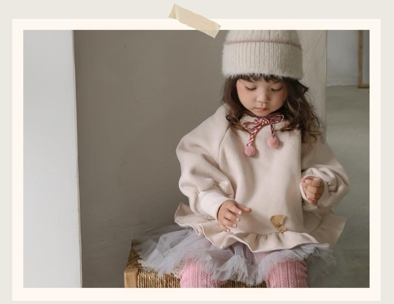 韓国子供服 / 26winter / puella FLO / エンナトレーナー / キッズ / 冬服 *90~140*