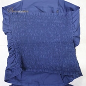 フラダンス 衣装 ツーピース セットアップ 上下セット マーメイドライン エムエムジェイ ネイビー系 MermaidLine MMJ 日本製 チューブトップ スリット アシンメトリー モンステラ柄 花柄 かわいい 華やか 鮮やか ハワイアン アロハ フラ ダンス レッスン