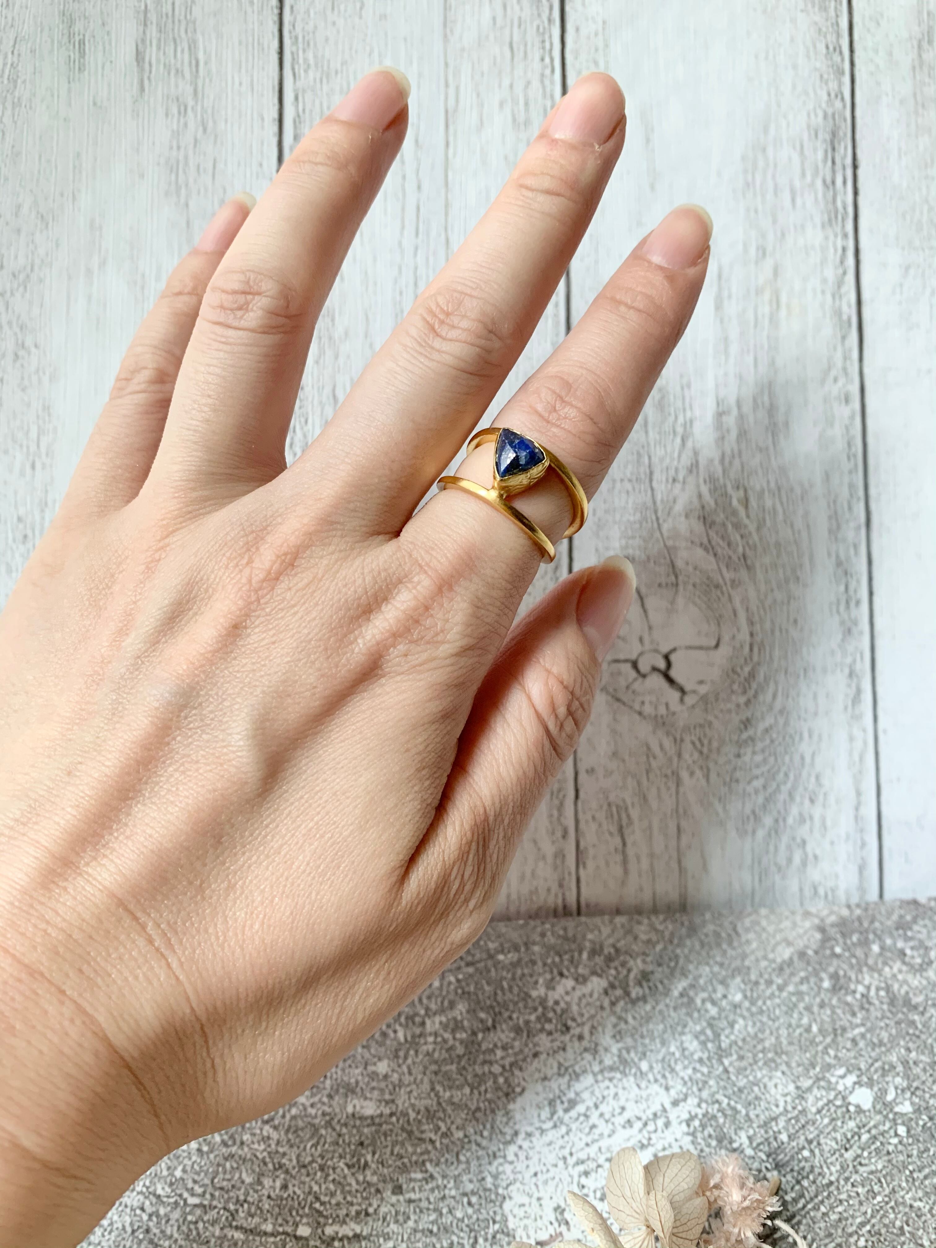 トルコ天然石リング3L