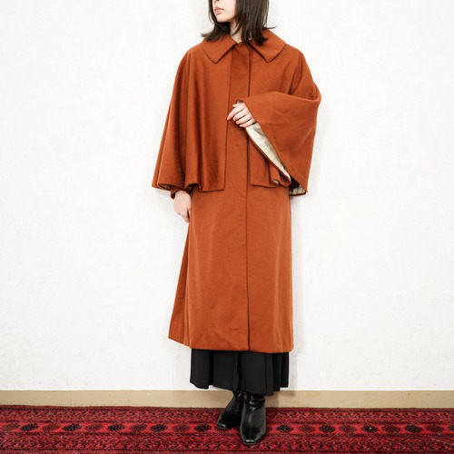 *SPECIAL ITEM* 50's EU VINTAGE HEAVY WOOL CAPE COAT/50年代ヨーロッパ古着ヘビーウールケープコート