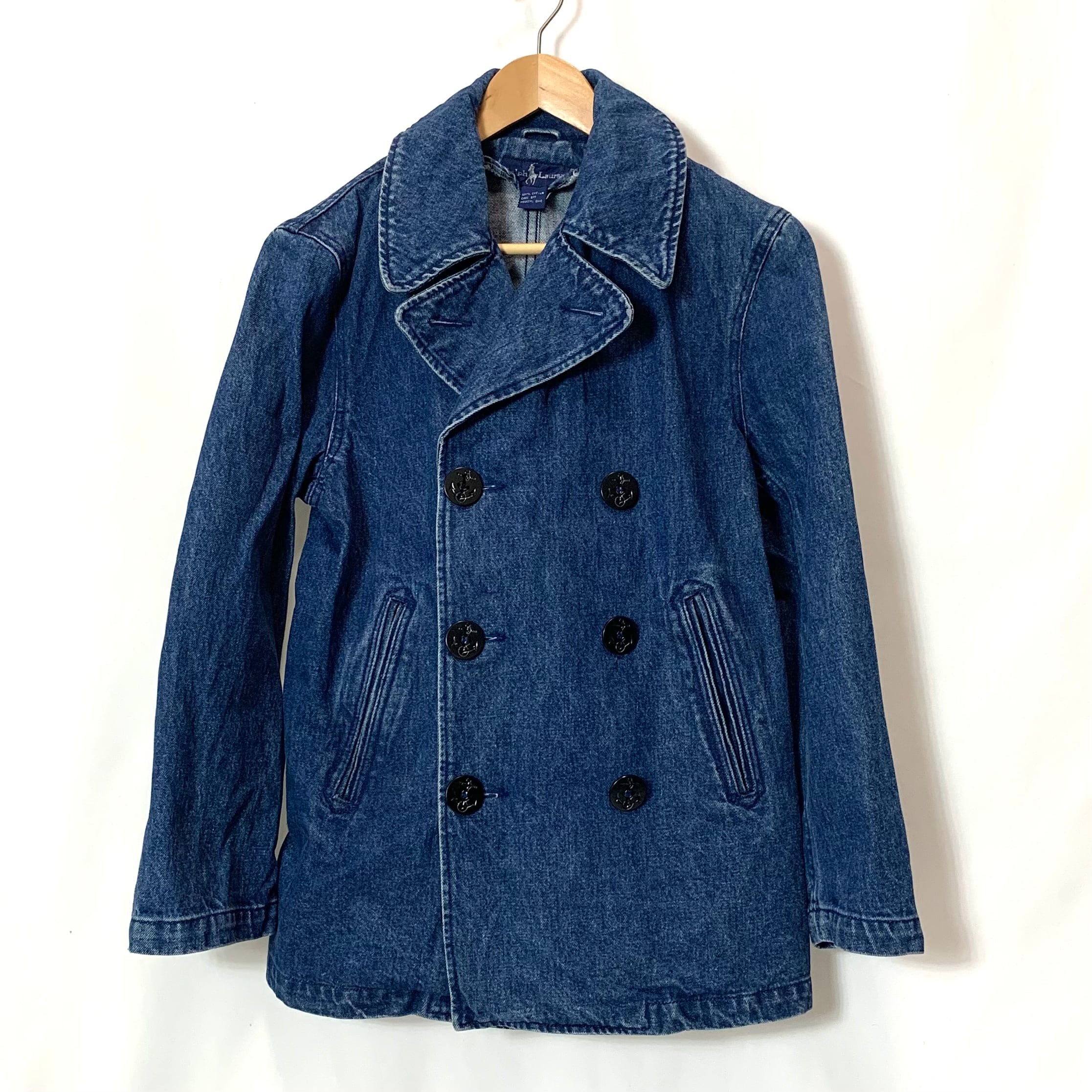 vintage old 80s 90s Ralph Lauren Denim P-COATラルフローレン デニム