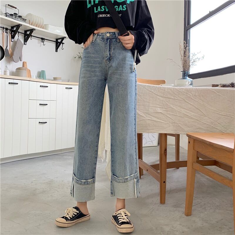 スプリング薄手ハイウェストパンツ レディース レッド 春物 YY-ファッション17749350229