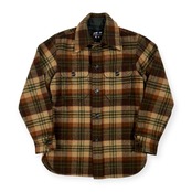 70s 当時物 VAN JAC ヴァンヂャケット Sportswear Specialist チェック 長袖 ウール シャツ ジャケット S /ビンテージ/男女でも