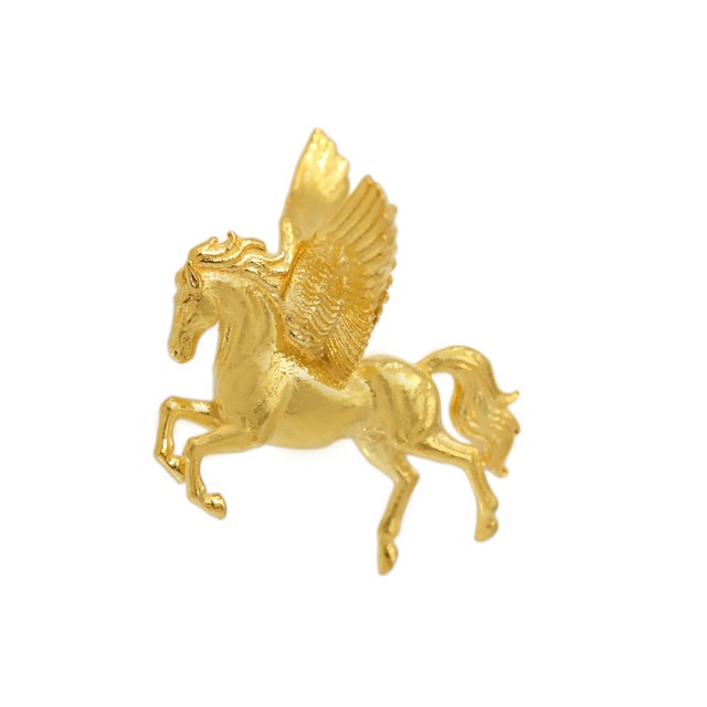 【超早割価格】【年内に届く】純金の午年のお守り「ペガサス」約1g　額縁ケース付き。「干支シリーズ」。