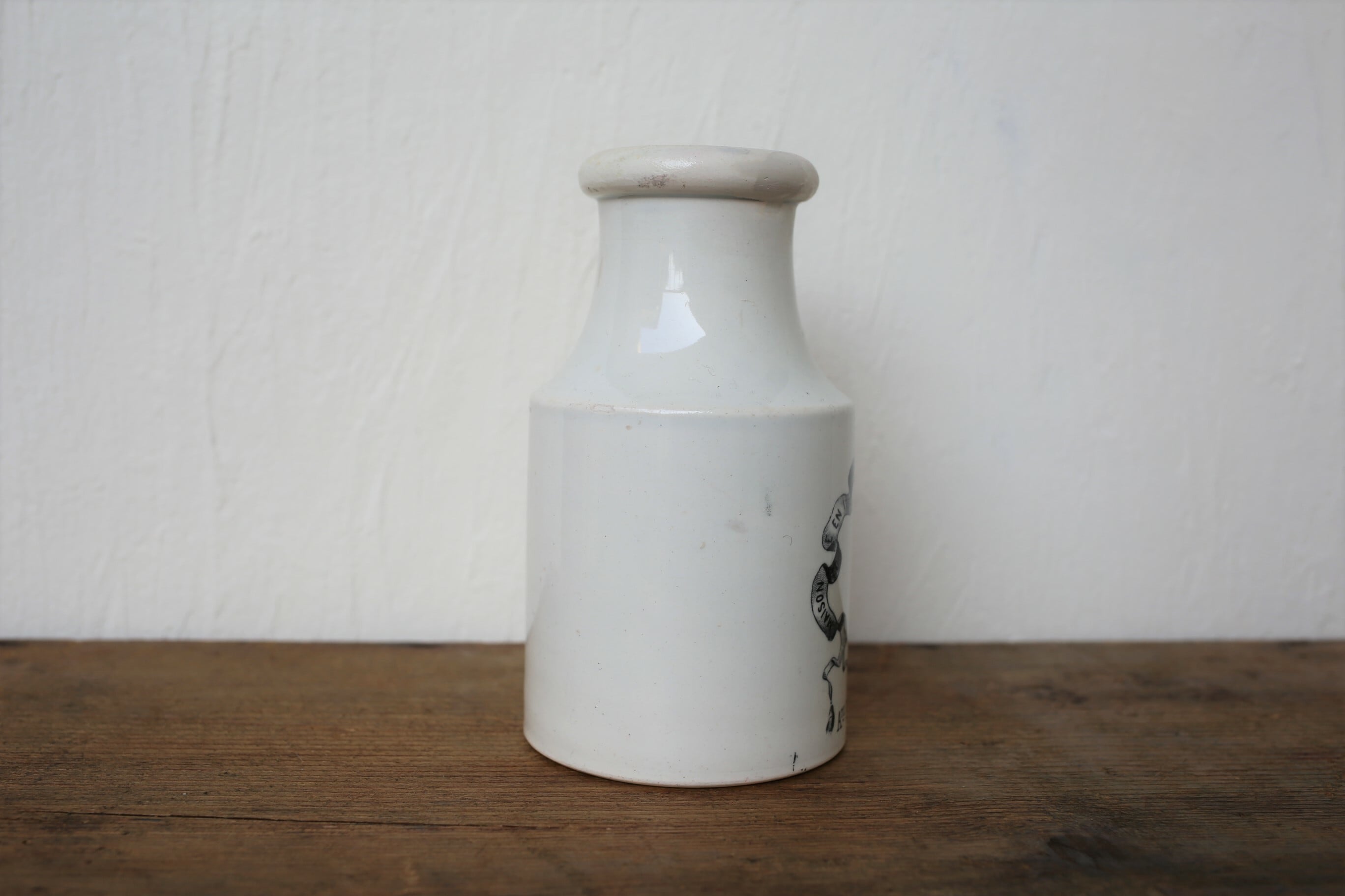 フランス アンティーク クレイユモントロー Creil et Montereau GREY